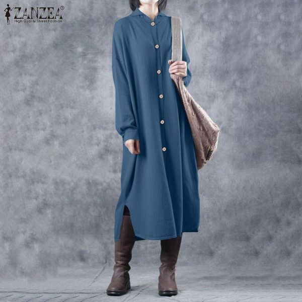 casual dresses 2021 zanzea autumn long shirt dress women elegant lapel neck sleeve solid sundress midi vestido cotton 7, Black;gray
casual dresses 2021 zanzea autumn long shirt dress women elegant lapel neck sleeve solid sundress midi vestido cotton 7, Black;gray
