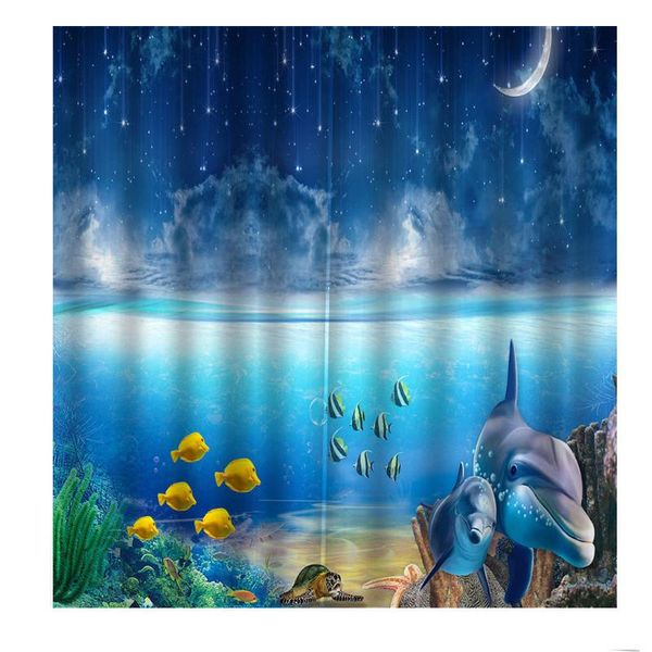 cartoon underwater world cute dolphin curtain for children's room kids blue starry sky blackout window drapes indoor decor &
cartoon underwater world cute dolphin curtain for children's room kids blue starry sky blackout window drapes indoor decor &