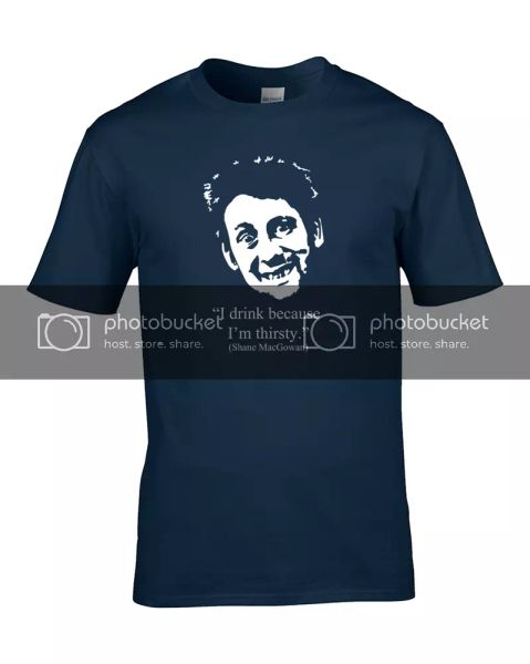 shane macgowan- i drink because i'm thirsty- funny quote men's t-shirt, White;black
shane macgowan- i drink because i'm thirsty- funny quote men's t-shirt, White;black