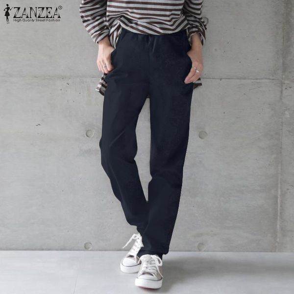 stylish casual high elastic waist pants women spring trousers zanzea 2021 long pantalon palazzo plus size solid turnip women's & capris, Black;white
stylish casual high elastic waist pants women spring trousers zanzea 2021 long pantalon palazzo plus size solid turnip women's & capris, Black;white