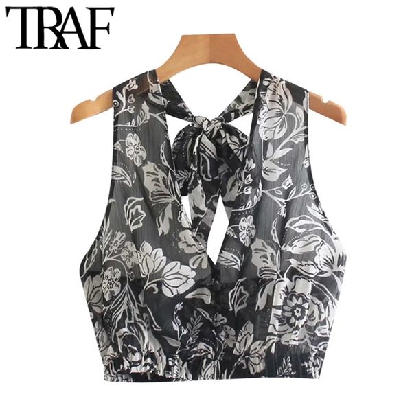 women fashion see through floral print cropped blouses vintage bow tied elastic hem female shirts chic 210507, White
women fashion see through floral print cropped blouses vintage bow tied elastic hem female shirts chic 210507, White