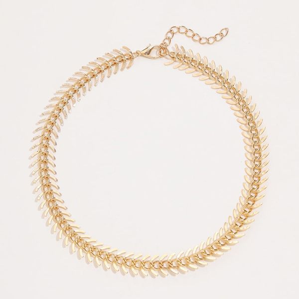 fishbone chain choker necklaces for women fishbone airplane shape color gold necklace flat chain jewelry, Golden;silver
fishbone chain choker necklaces for women fishbone airplane shape color gold necklace flat chain jewelry, Golden;silver
