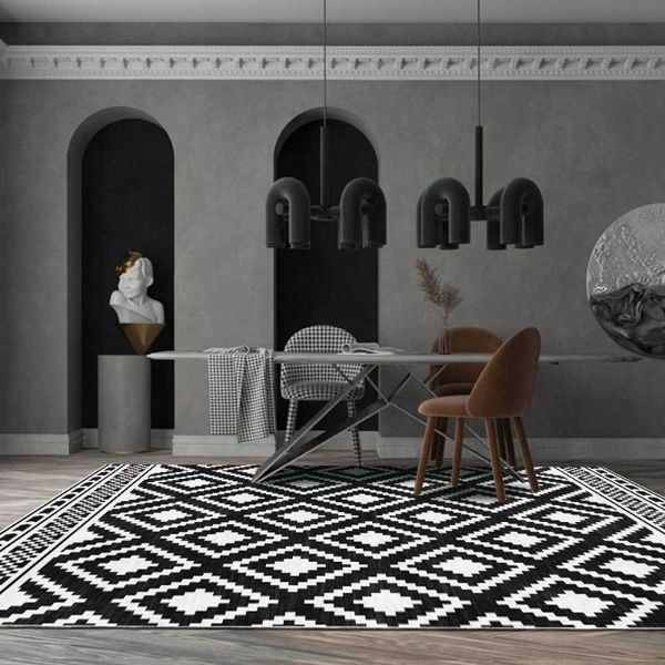 carpets fashion modern minimalist black and white geometric grid square kitchen living room bedroom bedside carpet floor mat toilet rug
carpets fashion modern minimalist black and white geometric grid square kitchen living room bedroom bedside carpet floor mat toilet rug
