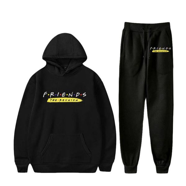 men's hoodies & sweatshirts friends: the reunion sweatshirt two piece set hoodie+jogger pant harajuku streetwear american series wome, Black
men's hoodies & sweatshirts friends: the reunion sweatshirt two piece set hoodie+jogger pant harajuku streetwear american series wome, Black