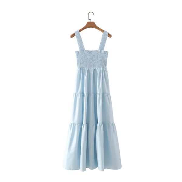 casual dresses lace shoulder strap light blue female colour smocked cotton holiday casual, Black;gray
casual dresses lace shoulder strap light blue female colour smocked cotton holiday casual, Black;gray