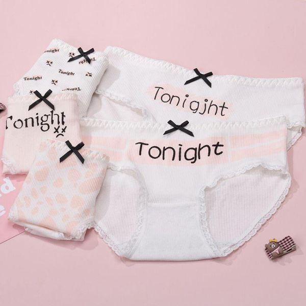 women's panties 5pcs/lot 2021 cute bowknot girls underwear cotton printed briefs for female lingerie pantys underpants, Black;pink
women's panties 5pcs/lot 2021 cute bowknot girls underwear cotton printed briefs for female lingerie pantys underpants, Black;pink