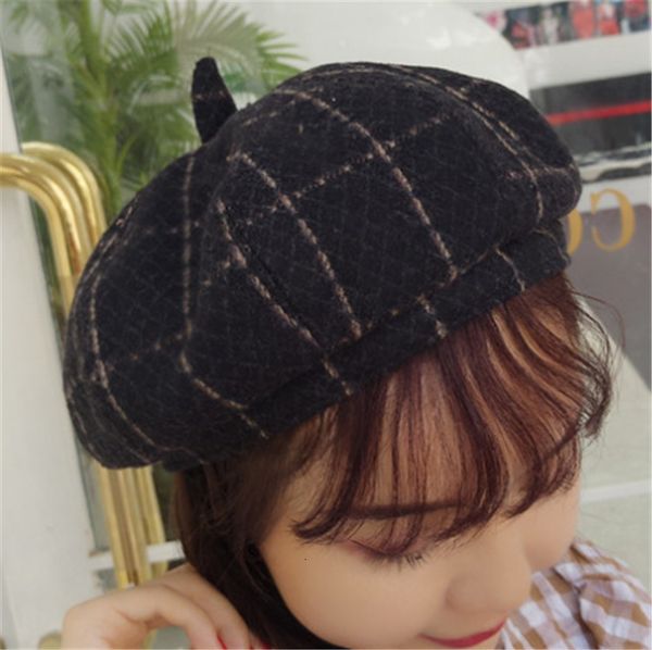 beret women autumn winter british plaid hat fashion tweed artist hat wool bud hat, Blue;gray
beret women autumn winter british plaid hat fashion tweed artist hat wool bud hat, Blue;gray
