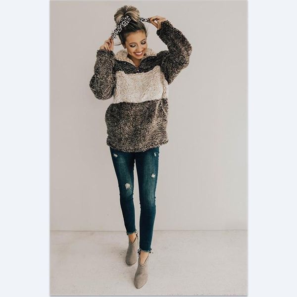 women's hoodies & sweatshirts faux fur oversize women autumn patchwork warm soft plush turtleneck plus size winter pullovers clothes, Black
women's hoodies & sweatshirts faux fur oversize women autumn patchwork warm soft plush turtleneck plus size winter pullovers clothes, Black