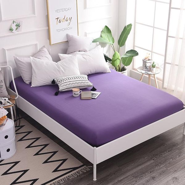 sheets & sets single double purple 100%cotton fitted sheet mattress cover four corners with elastic bed twin full queen king lining
sheets & sets single double purple 100%cotton fitted sheet mattress cover four corners with elastic bed twin full queen king lining