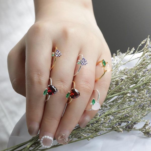 wedding rings cute grape cherry crystal ring for women 2021 design gold finger party gifts jewelry, Slivery;golden
wedding rings cute grape cherry crystal ring for women 2021 design gold finger party gifts jewelry, Slivery;golden