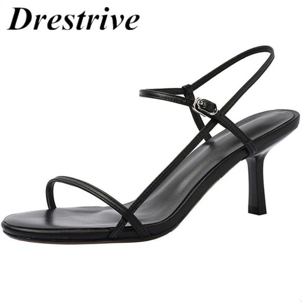 drestrive 2021 genuine leather women sandals big size 33-43 summer dress cow woman high heel shoes buckle thin 7 cm, Black
drestrive 2021 genuine leather women sandals big size 33-43 summer dress cow woman high heel shoes buckle thin 7 cm, Black