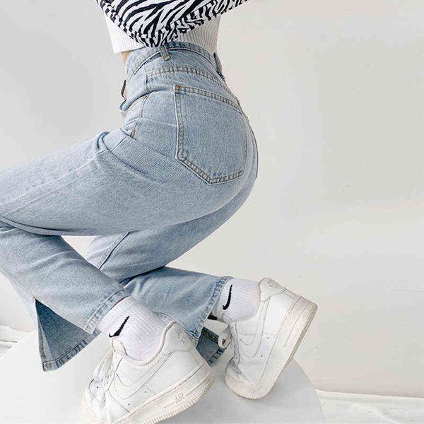 spring denim jeans women's blue high waist loose pants wide leg casual women fashion streetwear 211129
spring denim jeans women's blue high waist loose pants wide leg casual women fashion streetwear 211129