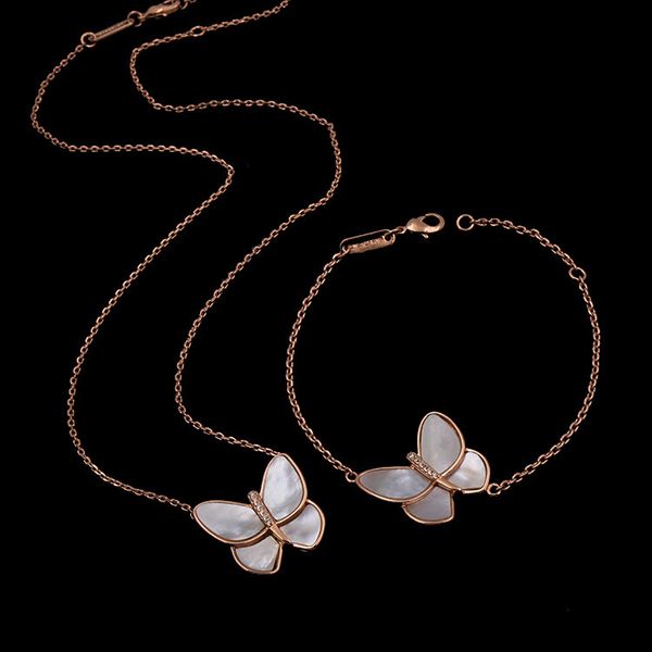 gold plated jewelry with white bearing butterfly with diamond copper plated rose gold necklace bracelet set, Silver
gold plated jewelry with white bearing butterfly with diamond copper plated rose gold necklace bracelet set, Silver