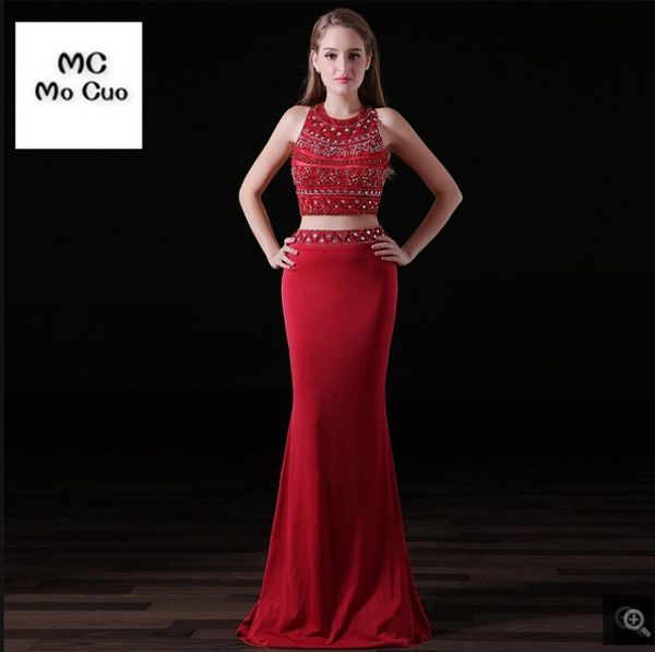2021 attractive two piece prom dresses long mermaid vestidos de fiesta formal crystals beaded sparkly evening dress floor length elegant ope, Black
2021 attractive two piece prom dresses long mermaid vestidos de fiesta formal crystals beaded sparkly evening dress floor length elegant ope, Black