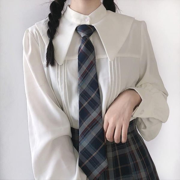 autumn harajuku vintage black womens shirt white goth punk streetwear student long sleeve down collar korean fashion shirts
autumn harajuku vintage black womens shirt white goth punk streetwear student long sleeve down collar korean fashion shirts
