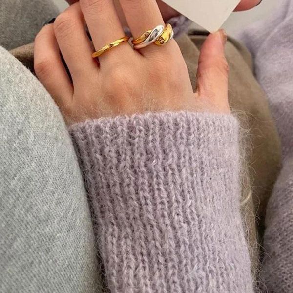 wedding rings color double interweave winding ring female fashion cold wind advanced design sense, Slivery;golden
wedding rings color double interweave winding ring female fashion cold wind advanced design sense, Slivery;golden