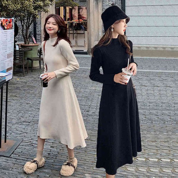 casual dresses large fat mm covered belly thin sweater female sister loose half high collar with thickened dress pepc, Black;gray
casual dresses large fat mm covered belly thin sweater female sister loose half high collar with thickened dress pepc, Black;gray