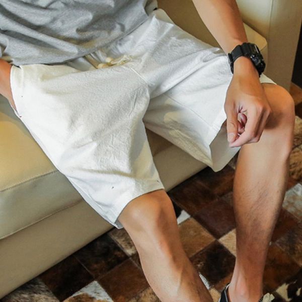 men's shorts summer cotton linen casual men travel male short solid color fifth pants fashion gx11, White;black
men's shorts summer cotton linen casual men travel male short solid color fifth pants fashion gx11, White;black