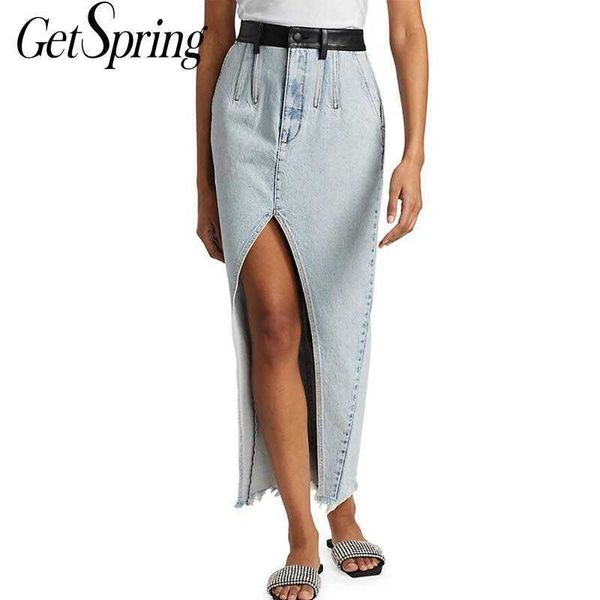 getspring women skirt hole irregular long denim skirts s all match asymmetry vintage high waist 210601, Black
getspring women skirt hole irregular long denim skirts s all match asymmetry vintage high waist 210601, Black