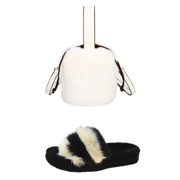 fashion woman autumn spring furry slippers and purses bag set cute fuzzy comfortable soft slides purse sandals ladies flip flops, Black
fashion woman autumn spring furry slippers and purses bag set cute fuzzy comfortable soft slides purse sandals ladies flip flops, Black