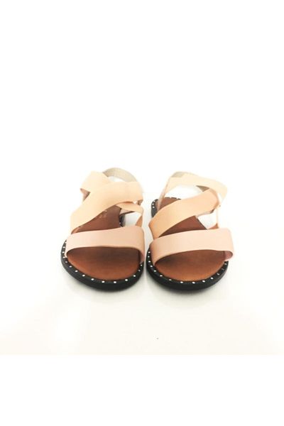 sandals women's pink thick bant, Black