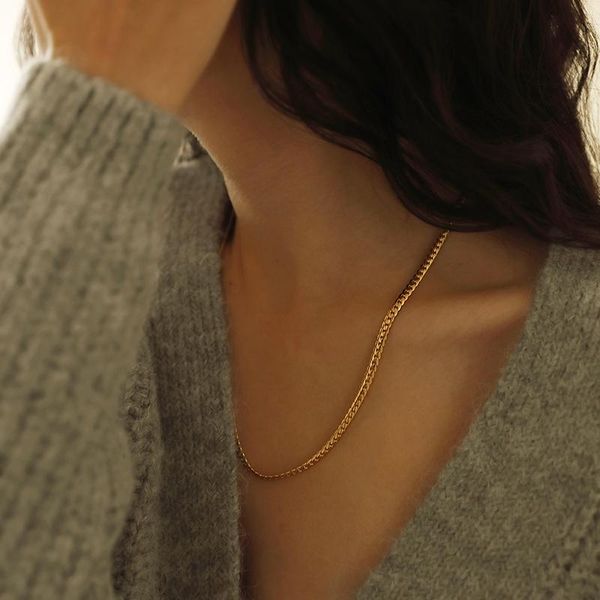 chains classic gold link chain necklace for women men stainless steel cuban choker anniversary, Silver
chains classic gold link chain necklace for women men stainless steel cuban choker anniversary, Silver