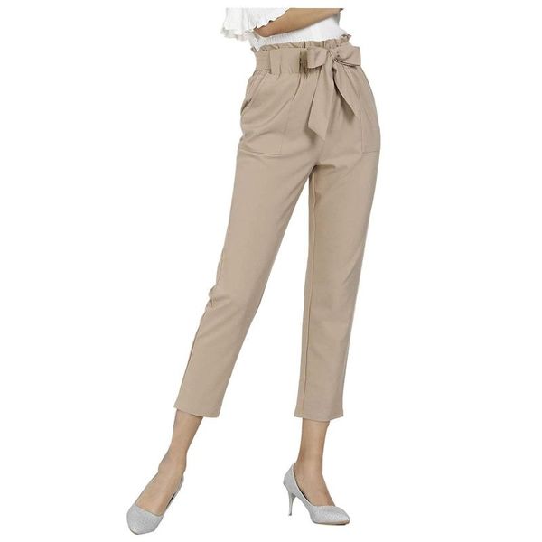 women's solid color bow pocket leisure time elastic waist trouse pants fitness home exercise slim body workout stretch leggings, Black
women's solid color bow pocket leisure time elastic waist trouse pants fitness home exercise slim body workout stretch leggings, Black