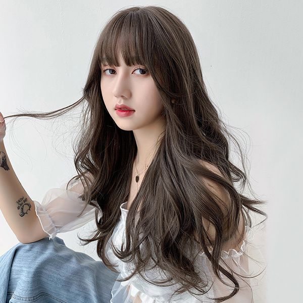 wig female long sea hair natural air liu changwang red full head set big wave roll, Black
wig female long sea hair natural air liu changwang red full head set big wave roll, Black