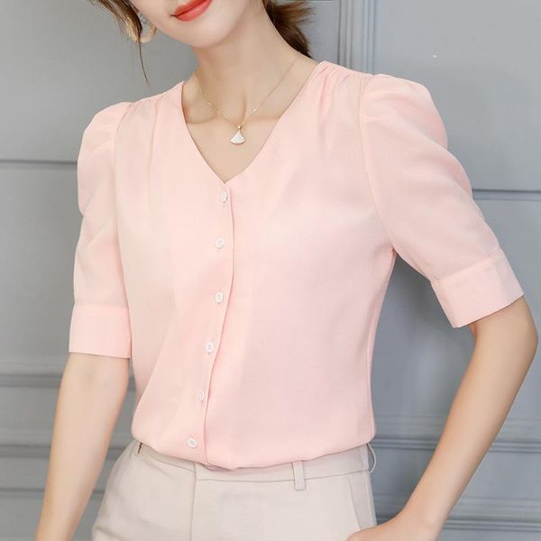 women's blouses & shirts 2021 spring and summer korean version of the trend solid color shirt fashion base slim slimming chiffon, White
women's blouses & shirts 2021 spring and summer korean version of the trend solid color shirt fashion base slim slimming chiffon, White