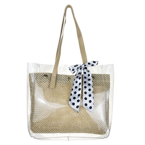 duffel bags women's bag 2021 korean style shoulder large capacity transparent jelly tote leisure straw woven handbag
duffel bags women's bag 2021 korean style shoulder large capacity transparent jelly tote leisure straw woven handbag