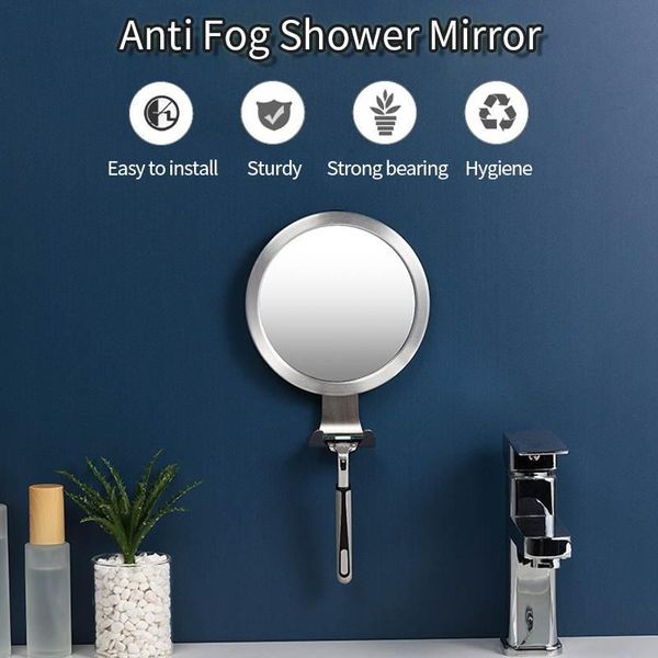 mirrors bathroom powerful sucker bath stainless steel fogless shower anti-fog make up mirror with shaver holder
mirrors bathroom powerful sucker bath stainless steel fogless shower anti-fog make up mirror with shaver holder