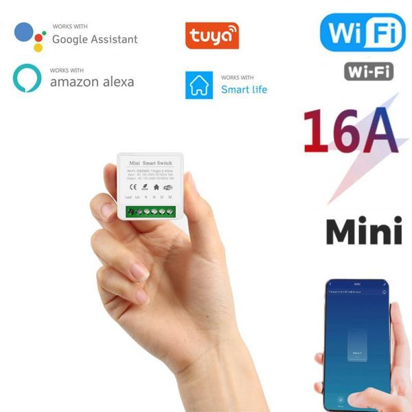 smart home control 16a mini wifi diy switch supports 2 way control, automation module, works with alexa google life app
smart home control 16a mini wifi diy switch supports 2 way control, automation module, works with alexa google life app