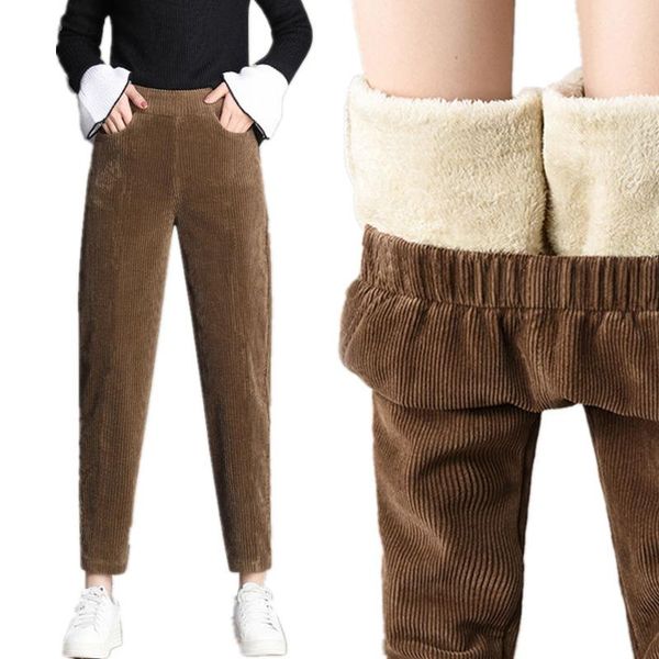 women's pants & capris harajuku plush thick casual corduroy warm autumn and winter 2021 high waist harem trousers women, Black;white
women's pants & capris harajuku plush thick casual corduroy warm autumn and winter 2021 high waist harem trousers women, Black;white