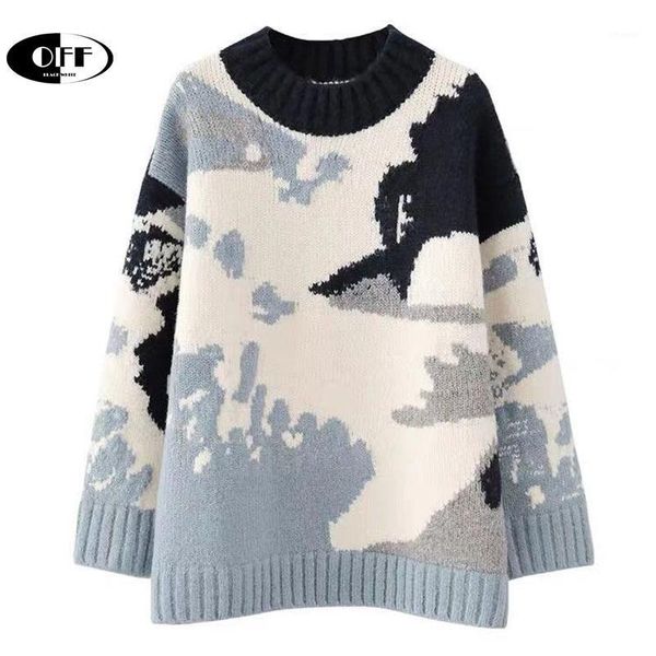 autumn winter woman sweaters full sleeve milk pattern vintage casual streewear loose pullovers knitting o-neck ladies femme women's, White;black
autumn winter woman sweaters full sleeve milk pattern vintage casual streewear loose pullovers knitting o-neck ladies femme women's, White;black