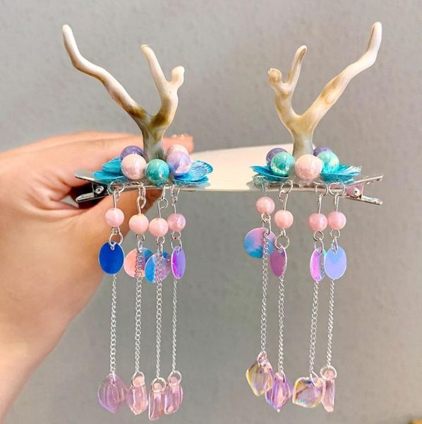 hair accessories 1pairs christmas cute chinese tradditonal antler clips festival style head clip sequined beaded tassel hairpins, Slivery;white
hair accessories 1pairs christmas cute chinese tradditonal antler clips festival style head clip sequined beaded tassel hairpins, Slivery;white