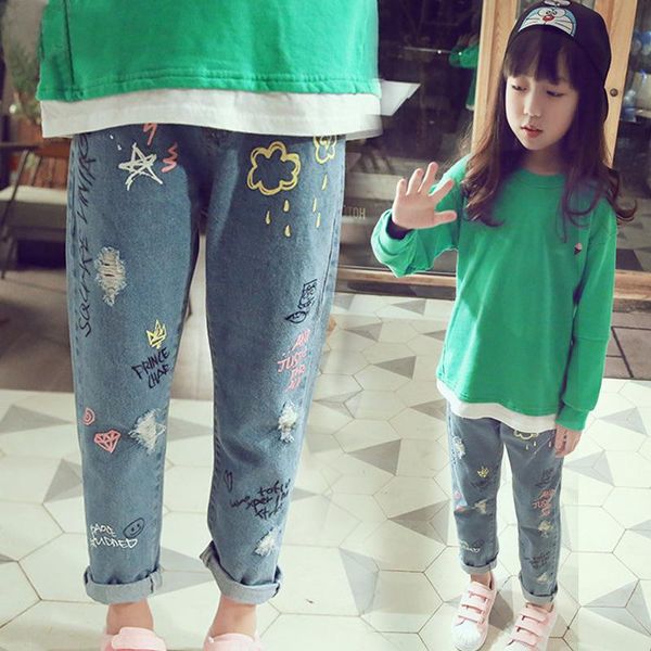jeans ienens kids children baby girls denim long pants clothes fashion girl elastic waist trousers clothing, Blue
jeans ienens kids children baby girls denim long pants clothes fashion girl elastic waist trousers clothing, Blue