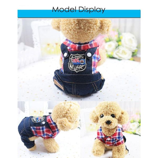 british style shirt denim overalls fashion four-legged strap set dog jumpsuits for yorkshire terrier pet clothes costumes apparel
british style shirt denim overalls fashion four-legged strap set dog jumpsuits for yorkshire terrier pet clothes costumes apparel