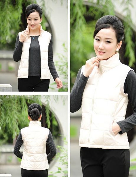 women's vests white down cotton vest girl lovers waistcoat all-match winter overcoat outerwear large size xl-3xl, Black;white
women's vests white down cotton vest girl lovers waistcoat all-match winter overcoat outerwear large size xl-3xl, Black;white