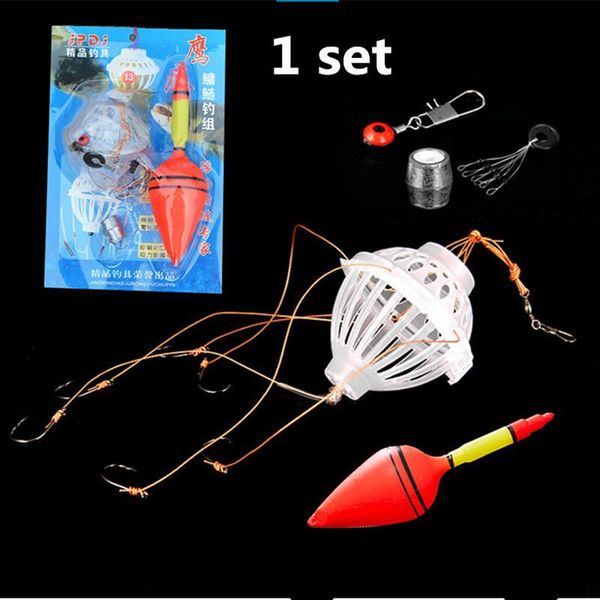 piece set fishing tackle tool carp float bobber with 6 strong explosion hooks accessories
piece set fishing tackle tool carp float bobber with 6 strong explosion hooks accessories