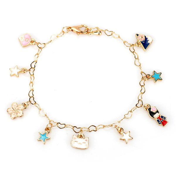 Fashion Jewelry Cherry Blossom Cute Girl Lucky Cat Fairy Princess Charms Lolita Bracelet Stars Bracelet for Women Cosplay Gift
Fashion Jewelry Cherry Blossom Cute Girl Lucky Cat Fairy Princess Charms Lolita Bracelet Stars Bracelet for Women Cosplay Gift