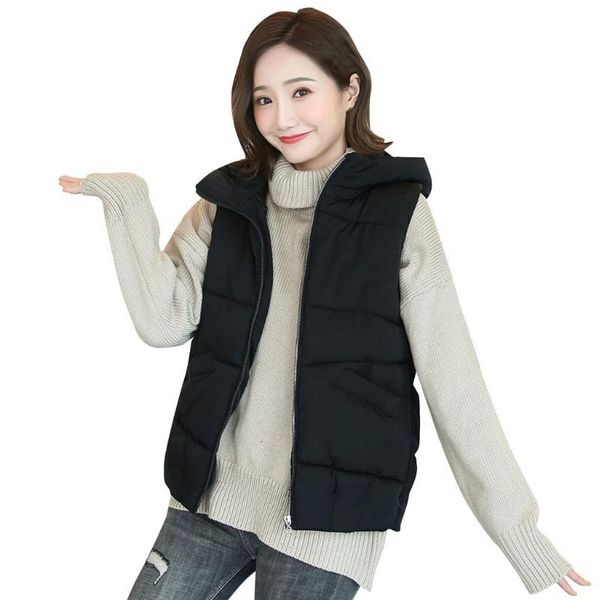 Women's Down & Parkas Solid Color Winter Women Cotton Parka Vest Jacket Sleeveless Hooded Woman Coat Short Waistcoat K4N0, Black
Women's Down & Parkas Solid Color Winter Women Cotton Parka Vest Jacket Sleeveless Hooded Woman Coat Short Waistcoat K4N0, Black