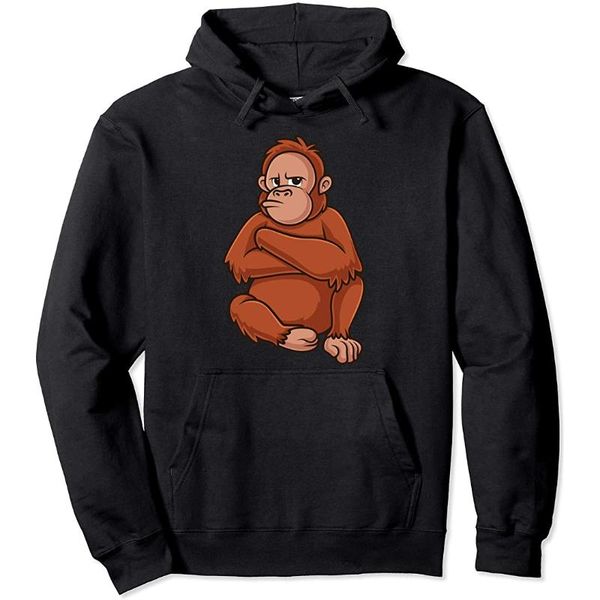 men's hoodies & sweatshirts angry orangutan funny illustration of an pullover hoodie, Black
men's hoodies & sweatshirts angry orangutan funny illustration of an pullover hoodie, Black