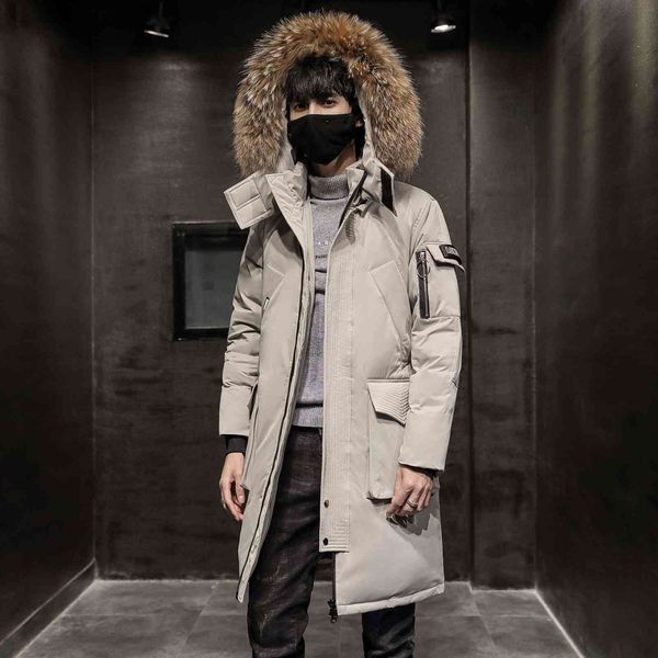 2021Men's down jacket youth trend thickening tooling jackets lamb fur collar white duck Downs Parkas, Black
2021Men's down jacket youth trend thickening tooling jackets lamb fur collar white duck Downs Parkas, Black
