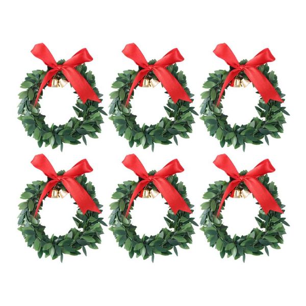 decorative flowers & wreaths 6pcs christmas tree hanging festival bow-knot bell
decorative flowers & wreaths 6pcs christmas tree hanging festival bow-knot bell