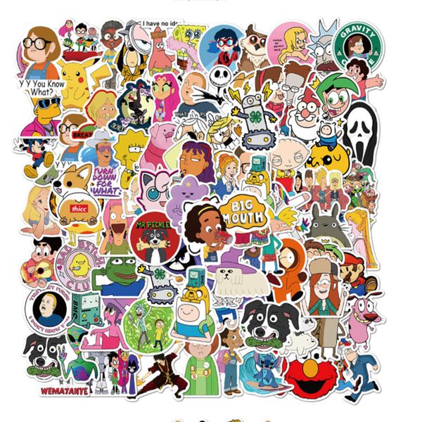 101 pcs cartoon characters collection graffiti waterproof skateboard travel suitcase phone lapluggage stickers cute kids
101 pcs cartoon characters collection graffiti waterproof skateboard travel suitcase phone lapluggage stickers cute kids