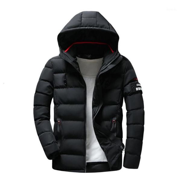 men's down & parkas winter jacket thick parker coat warm slim short fashion cotton1 x4e9, Black
men's down & parkas winter jacket thick parker coat warm slim short fashion cotton1 x4e9, Black