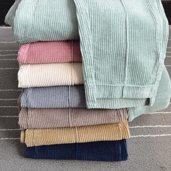 corduroy big size winter spring women pant retro thick elastic waist casual loose harem trousers, Black;white
corduroy big size winter spring women pant retro thick elastic waist casual loose harem trousers, Black;white