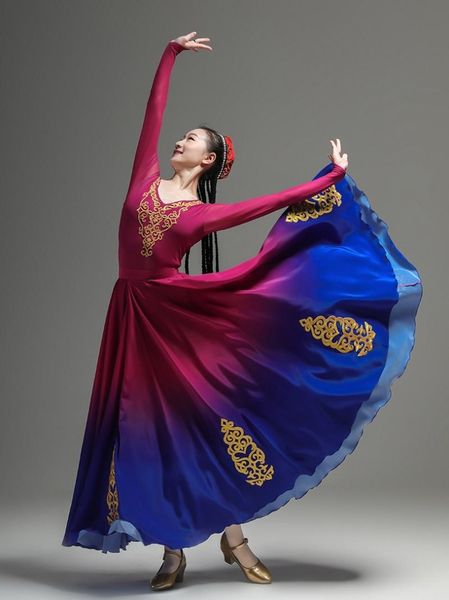 ethnic clothing xinjiang dance performance clothes uygur gradual change women's national art test practice, Red
ethnic clothing xinjiang dance performance clothes uygur gradual change women's national art test practice, Red