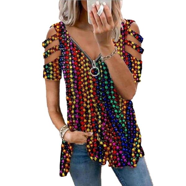 womens summer clothing off shoulder short sleeved deep v-neck zipper blouses ladies printing funny t-shirt plus size shirts women's, White
womens summer clothing off shoulder short sleeved deep v-neck zipper blouses ladies printing funny t-shirt plus size shirts women's, White