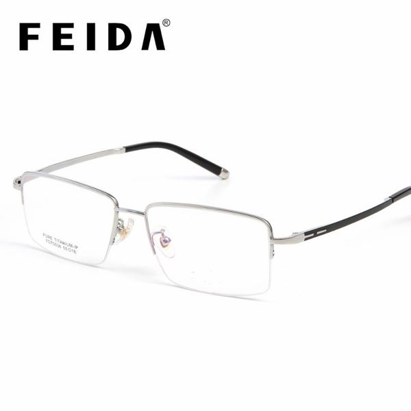 fashion sunglasses frames feida half frame read glasses pure titanium men woman eyewear myopia eye glass prescription eyeglasses 2021 optica, Black
fashion sunglasses frames feida half frame read glasses pure titanium men woman eyewear myopia eye glass prescription eyeglasses 2021 optica, Black